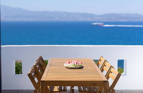 Stelida Villa | Stelida Sunset. Short walk to Prokopios beach. Aegean Blue, sky ,sea and relax