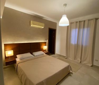 Zafarana Ski Chalet | stella sea view3 , 2BR villa with private Garden