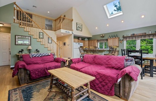 West Bridgton House | Steps to beach/lake access; minutes to pool & mountain - AC - 3-bed/3 bath