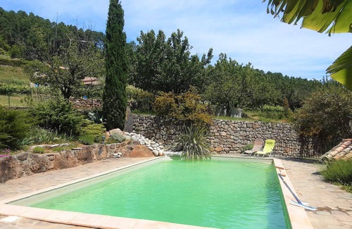 Chambonas House | Stone House in France with Pool & Vineyards