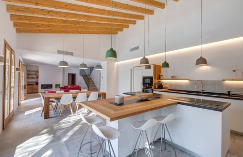 Biniaraix Villa | Stone villa with mountain views, quiet and close to the city center
