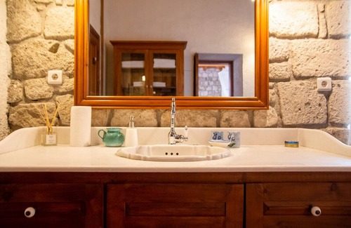 Urla Villa | Stonehouse with Backyard and Fireplace in Alacati