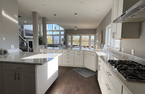 Stowe Area House | Stowe Camp - New! 5 Bedroom Home with Hot Tub and Game Room close to Mountain Rd