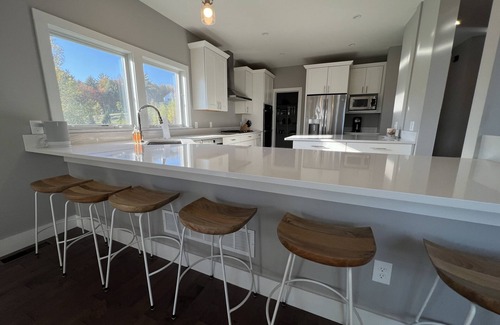 Stowe Area House | Stowe Camp - New! 5 Bedroom Home with Hot Tub and Game Room close to Mountain Rd