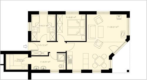 Sellin Apartment | Strandhus Sellin - Apt. 02
