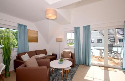 Lobbe Apartment | strandnahe FeWo mit Balkon, gratis Nutzung vom AHOI Erlebnisbad und Sauna in Sellin - Rex Rugia FeWo 10-7