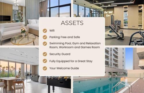 Discovery Gardens Apartment | Studio Al Furjan by STAY IN HOMES - Marina 12min - Self checkin - Metro - Parking