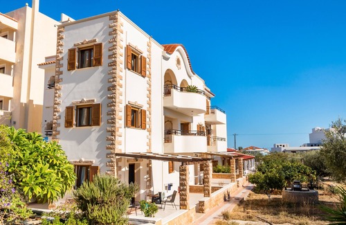 Karpathos Town Apartment | Studio Apartment 'No 2' with Mountain View, Wi-Fi and Air Conditioning