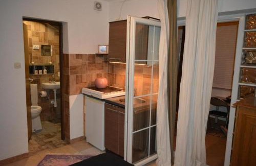 Vrsi Apartment | Studio Apartment in Vrsi with Terrace, Air conditioning, Wi-Fi (4824-1)