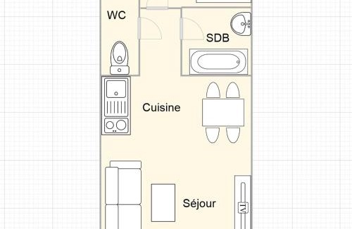 Les Saisies Apartment | Studio Cabine aux Saisies, Balcon Sud/Est, 4 Pers, Centre et Commerces Proches, Label Qualité 3 Diamants - FR-1-594-148