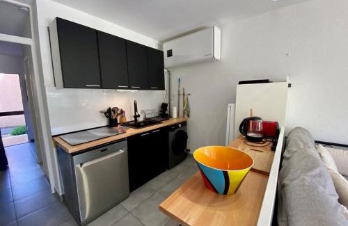 Meze Apartment | Studio cabine rénové à 250m de l'étang de Thau avec jardinet et parking privé - FR-1-604-3