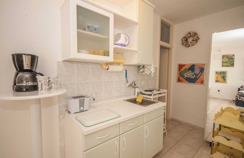 Baska Apartment | Studio Dubravka for two with a beautiful sea view, right on the beach