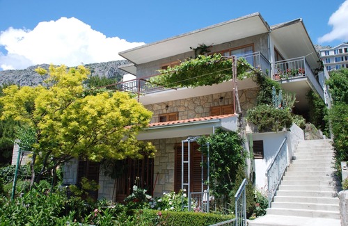 Brela Apartment | Studio flat with balcony and sea view Brela, Makarska (AS-20778-b)