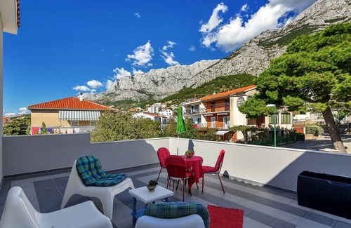 Vrpolje Apartment | Studio flat with terrace Makarska (AS-6909-b)