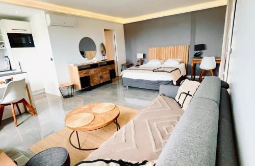 Grand Case Apartment | Studio Panoramic vue mer époustouflante et piscine à débordement