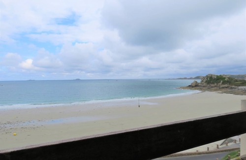 Perros-Guirec Apartment | Studio SEA VIEW on the beach of Trestrignel in PERROS-GUIREC