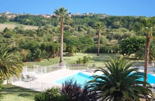 Saint-Florent Apartment | Studio sea view with swimming pool and kitchenette