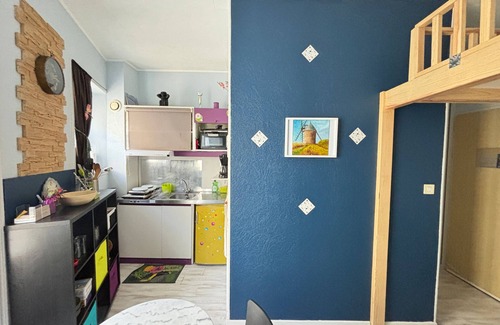 Les Sables d'Olonne Apartment | Studio Steps from Beach and Center, Sleeps 4
