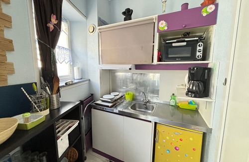 Les Sables d'Olonne Apartment | Studio Steps from Beach and Center, Sleeps 4