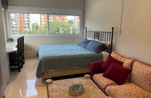 Lapa Apartment | Studio with A/C and Pool in Lapa SP
