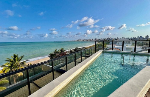 Jardim Oceania Apartment | Studio with Balcony bed Queen