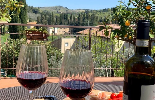 San Donato in Poggio Condo | STUDIO WITH BALCONY AND POOL: The Compagnia del Chianti