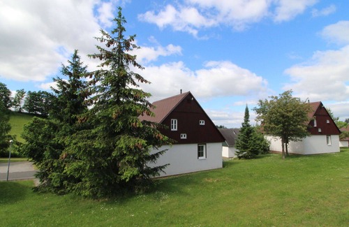 Cerny Dul House | Stunning private villa for 6 guests with WIFI, pool, TV, terrace and pets allowed