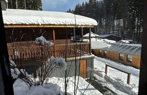 Mlade Buky House | Stunning private villa for 4 people with WIFI, pool, TV, patio and pets allowed