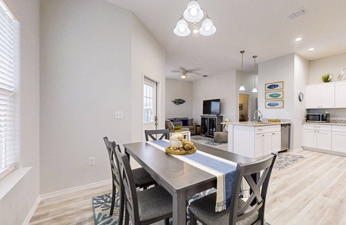 Rockport House | Stunning beach house with balcony and fenced in private pool - steps to sand