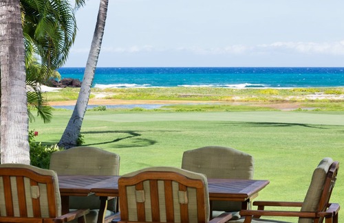 Kaupulehu Condo | Stunning Ocean Views - Hualalai Resort- 18th Fairway - Prime Location - Golf Cart Included