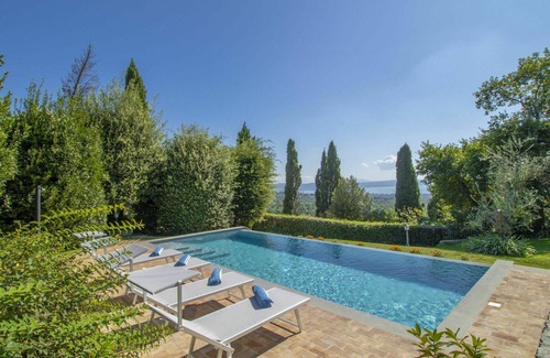 San Lorenzo Nuovo Villa | Stunning private villa with A/C, hot tub, private pool, WIFI, TV, terrace, pets allowed and park.