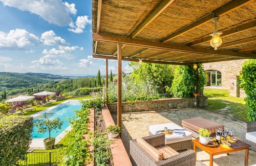 Greve in Chianti House | Stunning private villa with private pool, WIFI, A/C, TV, pets allowed and panoramic view