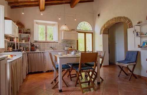 Lajatico Villa | Stunning private villa for 6 guests with WIFI, private pool, A/C, TV, patio and pets allowed