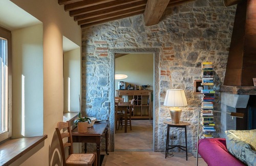 Bucine Villa | Stunning private villa for 12 guests with WIFI, private pool, A/C, TV, patio and panoramic view