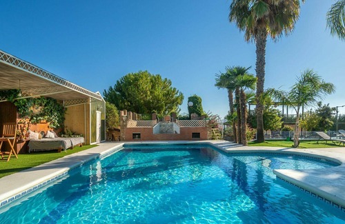Baena Villa | Stunning private villa with hot tub, private pool, A/C, WIFI, TV, patio and pets allowed