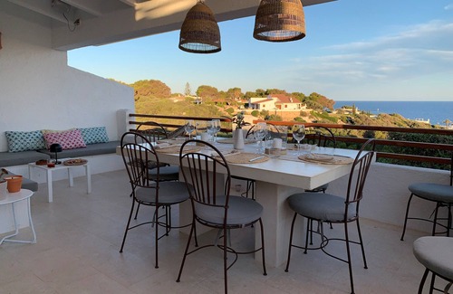 Binibeca House | Stunning Sea Views at Villa Nostrum, AC & Short Walk to Beach & Bars