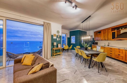 Tower Road Apartment | Stunning, Seafront 3BR home in the heart of Sliema
