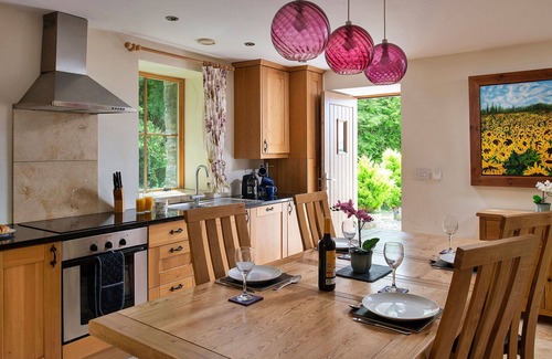 Eglwysbach House | Stunning villa for 4 guests with WIFI, hot tub, terrace, pets allowed and parking
