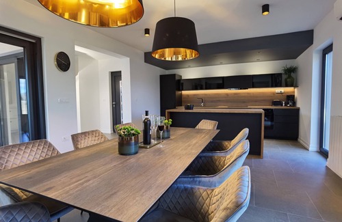 Sveta Nedelja Villa | Stylish Designer Villa with Pool & Guest Apartment Near the Sea