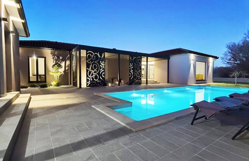 Sveta Nedelja Villa | Stylish Designer Villa with Pool & Guest Apartment Near the Sea