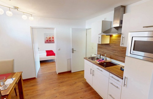 Bad Aibling Apartment | Suite 2 on the ground floor, 1.5 room apartment with south-facing balcony