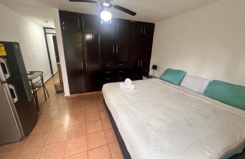El Cangrejo House | Suite con cocina pequeña y baño privado