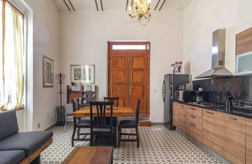 Downtown Queretaro Apartment | Suite in Historic Center, Terrace. Wifi+Workroom+A/C