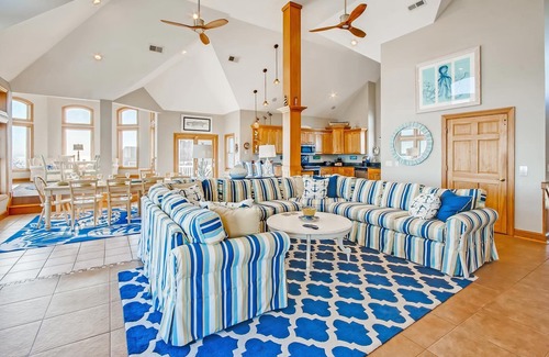 Frisco House | SUMMER SAVINGS- Oceanfront w Pool, Hot Tub, Elevator, Game Rm, Easy Beach Access