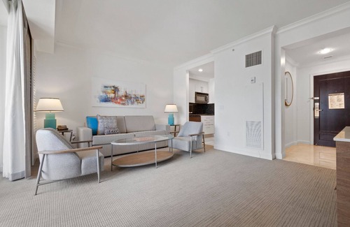 Barrier Island Hotel | Sun-kissed Sanctuary: Unit with Partial Ocean View, Pet-friendly, Swimming Pool!