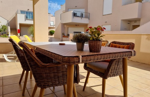 Burgau Apartment | Sunny apartment with two large patio areas and views over open countryside