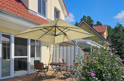 Korswandt House | Sunny holiday home with terrace, fireplace, sauna for a relaxing holiday