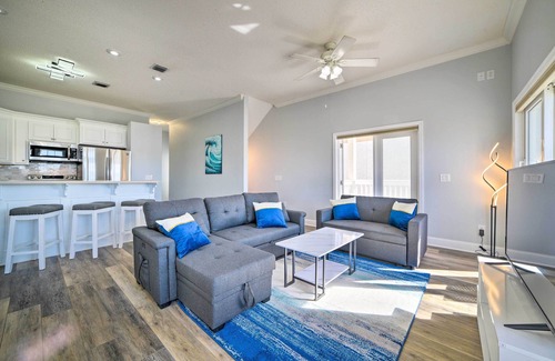 West Panama City Beach House | Sunny PCB Home w/Balcony: Steps to the Beach!