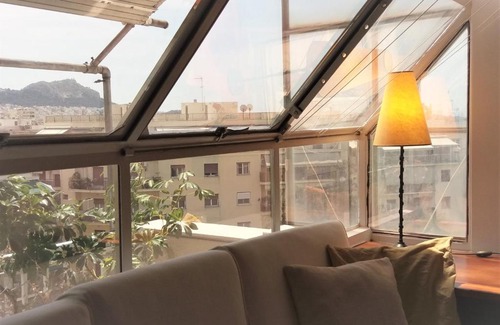 Kypseli Apartment | Sunny Studio Penthouse in center of Athens