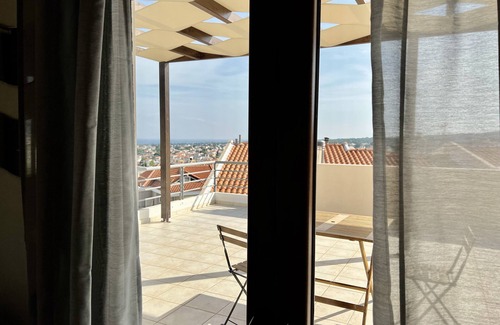 Nea Makri Apartment | Sunrise Studio with unhindered view to the sea.
